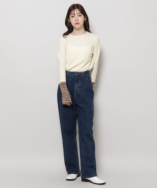 3.3 Field Trip （3.3フィールドトリップ）の「3.3 Field Trip／キリカエ長袖Tシャツ　2993680（Tシャツ/カットソー・レディース・アイボリー/ブラック/ネイビー・FREE）」の10枚目の写真