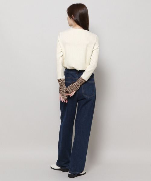 3.3 Field Trip （3.3フィールドトリップ）の「3.3 Field Trip／キリカエ長袖Tシャツ　2993680（Tシャツ/カットソー・レディース・アイボリー/ブラック/ネイビー・FREE）」の19枚目の写真