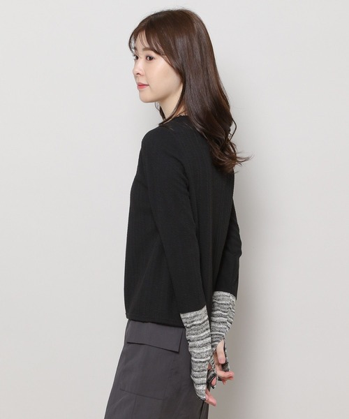 3.3 Field Trip （3.3フィールドトリップ）の「3.3 Field Trip／キリカエ長袖Tシャツ　2993680（Tシャツ/カットソー・レディース・アイボリー/ブラック/ネイビー・FREE）」の11枚目の写真