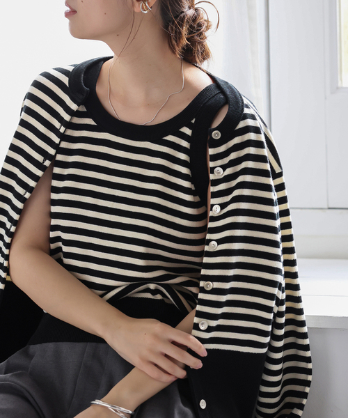 JOURNAL STANDARD(ジャーナルスタンダード)の「コンパクトベスト(ベスト・レディース・ホワイト系その他/イエロー/ブラック・FREE)」の2枚目の写真