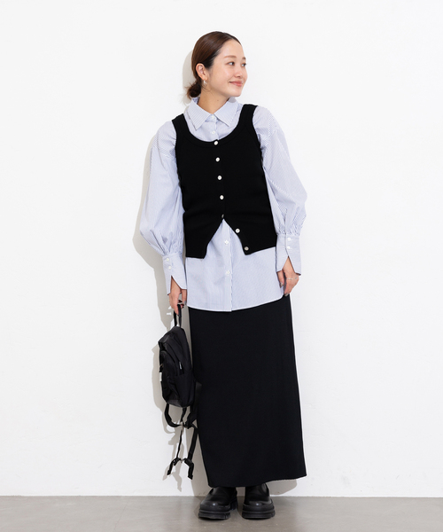 JOURNAL STANDARD(ジャーナルスタンダード)の「コンパクトベスト(ベスト・レディース・ホワイト系その他/イエロー/ブラック・FREE)」の5枚目の写真