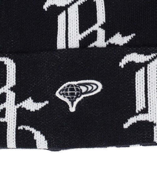 BEAMS GOLF(ビームスゴルフ)の「NYロゴ 総柄 ニットキャップ(ニットキャップ/ビーニー・メンズ・グレー/ネイビー・ONE SIZE)」の7枚目の写真