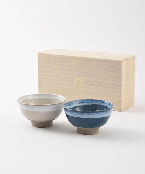 BRUNO(ブルーノ)の「BRUNO 美濃焼ペアギフト 茶碗(食器・レディース・ピンク系その他/ネイビー・フリ-)」の2枚目の写真