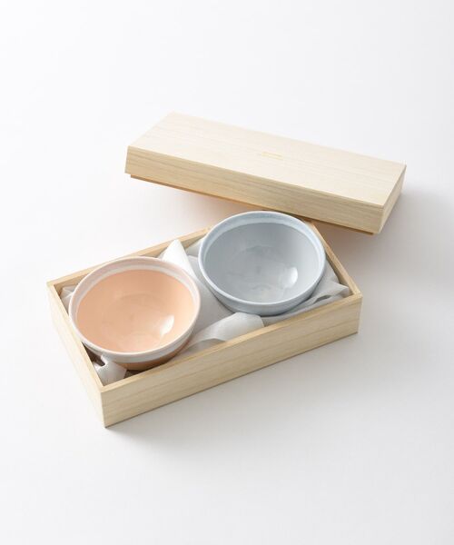 BRUNO(ブルーノ)の「BRUNO 美濃焼ペアギフト 茶碗(食器・レディース・ピンク系その他/ネイビー・フリ-)」の5枚目の写真