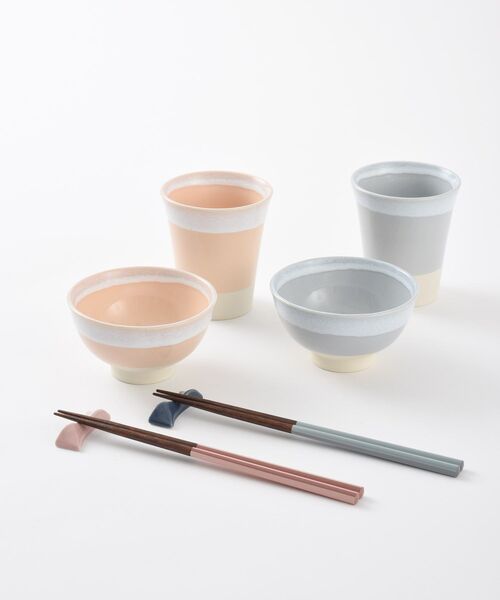BRUNO(ブルーノ)の「BRUNO 美濃焼ペアギフト 茶碗(食器・レディース・ピンク系その他/ネイビー・フリ-)」の8枚目の写真