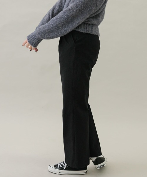 URBAN RESEARCH Sonny Label（アーバンリサーチサニーレーベル）の「起毛チノストレートタックパンツ（チノパンツ・レディース・キャメル/ブラック・38/36）」の5枚目の写真
