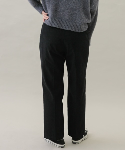 URBAN RESEARCH Sonny Label（アーバンリサーチサニーレーベル）の「起毛チノストレートタックパンツ（チノパンツ・レディース・キャメル/ブラック・38/36）」の6枚目の写真