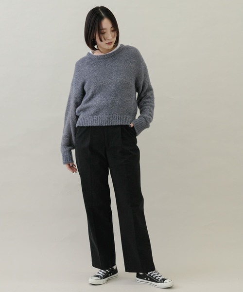 URBAN RESEARCH Sonny Label（アーバンリサーチサニーレーベル）の「起毛チノストレートタックパンツ（チノパンツ・レディース・キャメル/ブラック・38/36）」の7枚目の写真