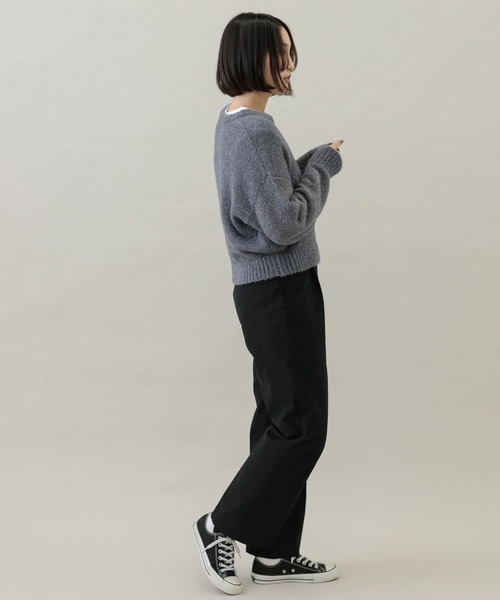 URBAN RESEARCH Sonny Label（アーバンリサーチサニーレーベル）の「起毛チノストレートタックパンツ（チノパンツ・レディース・キャメル/ブラック・38/36）」の8枚目の写真