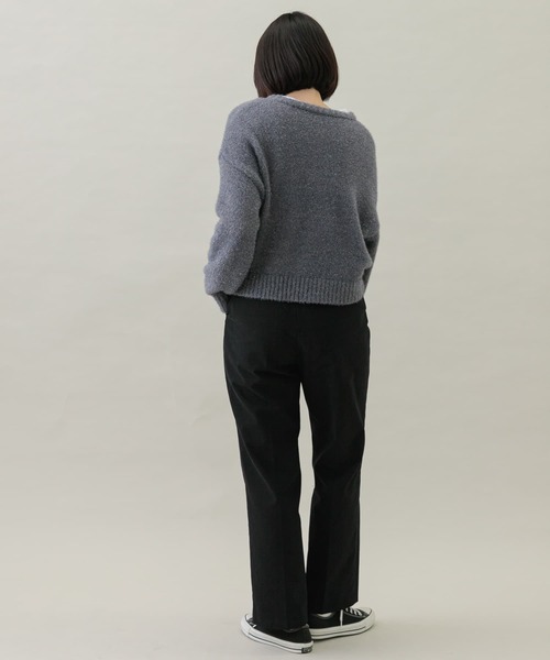 URBAN RESEARCH Sonny Label（アーバンリサーチサニーレーベル）の「起毛チノストレートタックパンツ（チノパンツ・レディース・キャメル/ブラック・38/36）」の9枚目の写真