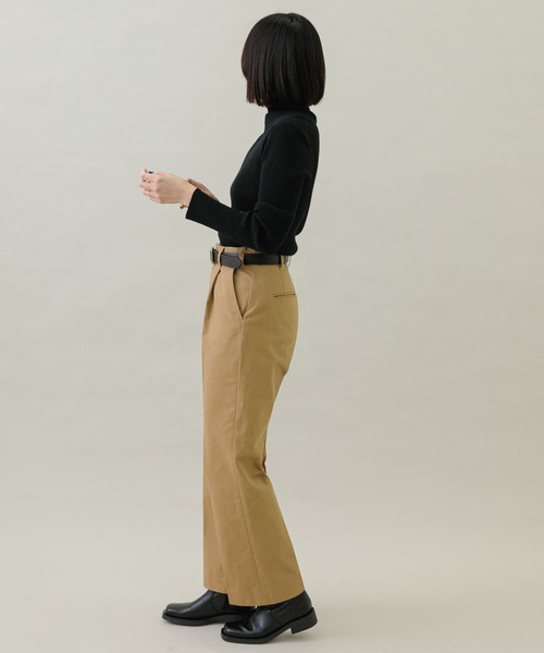 URBAN RESEARCH Sonny Label（アーバンリサーチサニーレーベル）の「起毛チノストレートタックパンツ（チノパンツ・レディース・キャメル/ブラック・38/36）」の15枚目の写真