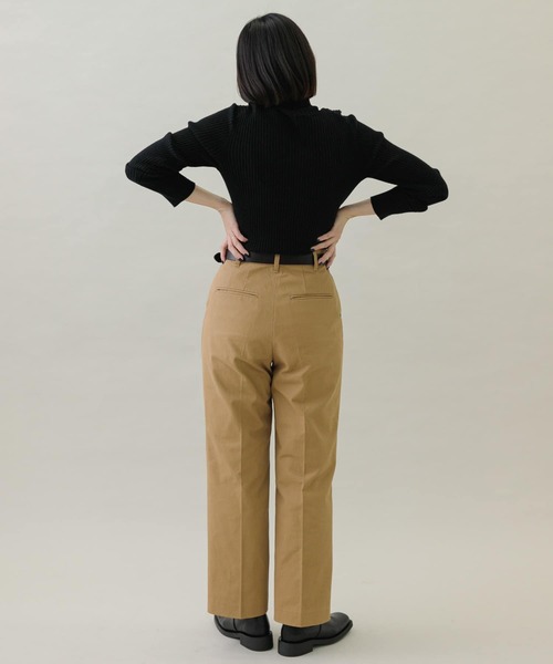 URBAN RESEARCH Sonny Label（アーバンリサーチサニーレーベル）の「起毛チノストレートタックパンツ（チノパンツ・レディース・キャメル/ブラック・38/36）」の16枚目の写真