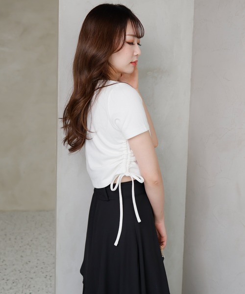 LIPSERVICE（リップサービス）の「MORE BLOOM Tシャツ（Tシャツ/カットソー・レディース・ホワイト/ラベンダー/ブラック・FREE）」の10枚目の写真