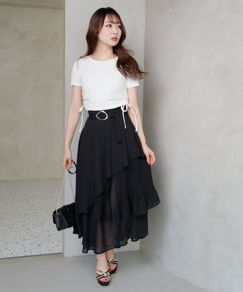 LIPSERVICE（リップサービス）の「MORE BLOOM Tシャツ（Tシャツ/カットソー・レディース・ホワイト/ラベンダー/ブラック・FREE）」の16枚目の写真