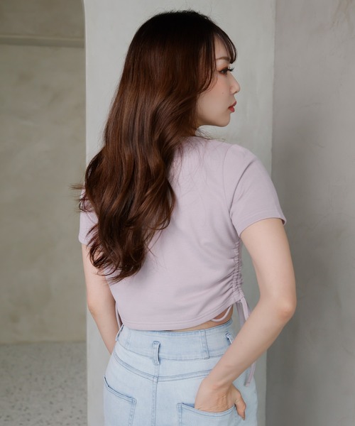 LIPSERVICE（リップサービス）の「MORE BLOOM Tシャツ（Tシャツ/カットソー・レディース・ホワイト/ラベンダー/ブラック・FREE）」の13枚目の写真