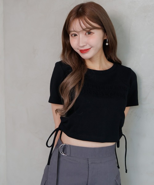 LIPSERVICE（リップサービス）の「MORE BLOOM Tシャツ（Tシャツ/カットソー・レディース・ホワイト/ラベンダー/ブラック・FREE）」の17枚目の写真