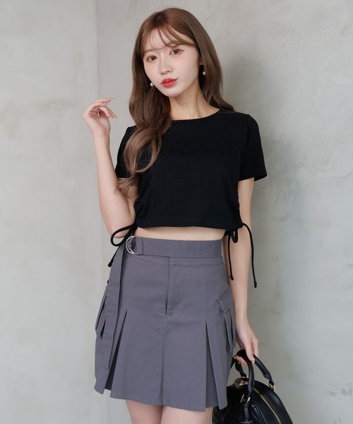 LIPSERVICE（リップサービス）の「MORE BLOOM Tシャツ（Tシャツ/カットソー・レディース・ホワイト/ラベンダー/ブラック・FREE）」の8枚目の写真