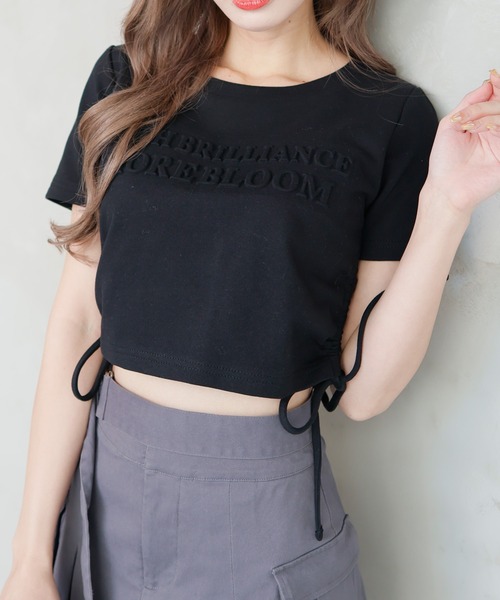 LIPSERVICE（リップサービス）の「MORE BLOOM Tシャツ（Tシャツ/カットソー・レディース・ホワイト/ラベンダー/ブラック・FREE）」の12枚目の写真