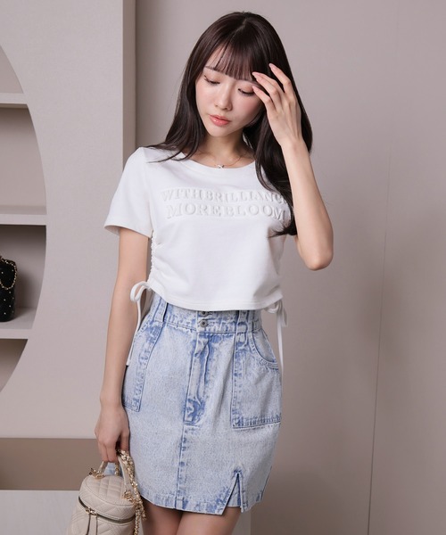 LIPSERVICE（リップサービス）の「MORE BLOOM Tシャツ（Tシャツ/カットソー・レディース・ホワイト/ラベンダー/ブラック・FREE）」の20枚目の写真