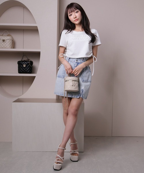 LIPSERVICE（リップサービス）の「MORE BLOOM Tシャツ（Tシャツ/カットソー・レディース・ホワイト/ラベンダー/ブラック・FREE）」の21枚目の写真