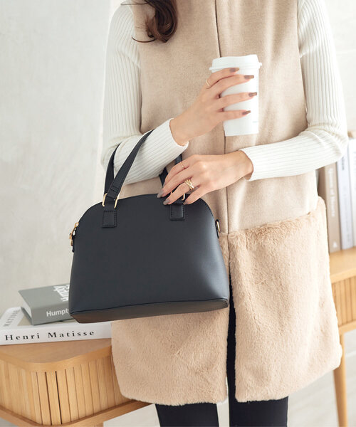 KOBE LETTUCE(コウベレタス)の「2WAYミニショルダーバッグ(ショルダーバッグ・レディース・アイボリー/グレイッシュベージュ/ブルー/ブラック・FREE)」の1枚目の写真