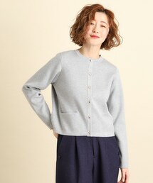◆シルクブレンド総針カーディガン
