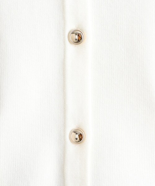 grove（グローブ）の「◆シルクブレンド総針カーディガン（カーディガン/ボレロ・レディース・パープル/オフホワイト/ライトグレー/ホワイト系7/ネイビー・02/03/04/05/01）」の9枚目の写真