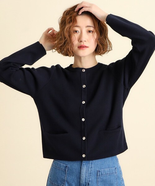 grove（グローブ）の「◆シルクブレンド総針カーディガン（カーディガン/ボレロ・レディース・パープル/オフホワイト/ライトグレー/ホワイト系7/ネイビー・02/03/04/05/01）」の20枚目の写真