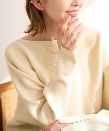 ROPE' PICNIC | マシュマロ袖パールドルマンニット/イージーケア・リンクコーデ(ニット/セーター)