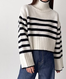 CANAL JEAN（キャナルジーン）の「El mar　ワイドスリーブハイネックニット（ニット/セーター）」