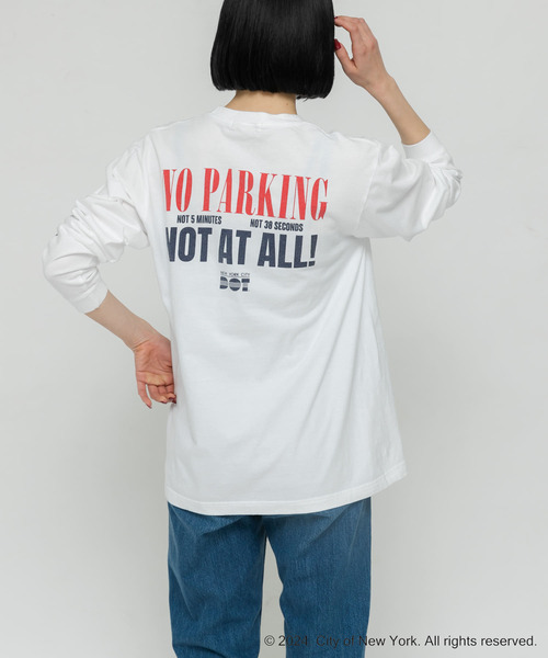 GOOD ROCK SPEED(グッドロックスピード)の「GOOD ROCK SPEED NYC1 LONG-SLEEVE T-SHIRTS(Tシャツ/カットソー・レディース・グレー系その他/ホワイト系その他・FREE)」の2枚目の写真