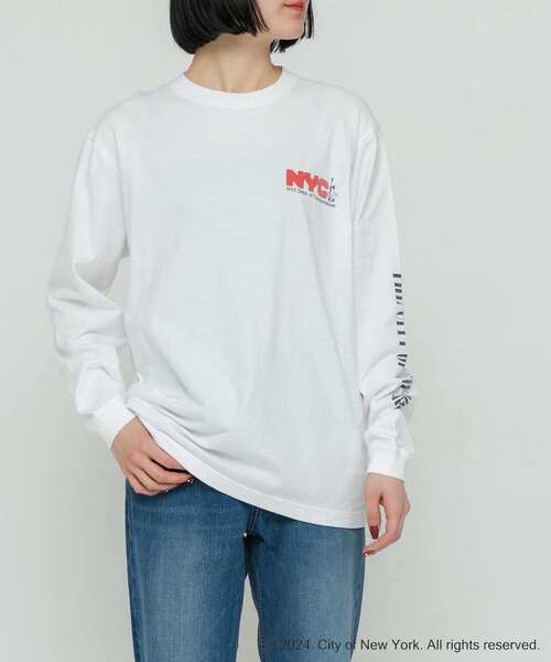 GOOD ROCK SPEED(グッドロックスピード)の「GOOD ROCK SPEED NYC1 LONG-SLEEVE T-SHIRTS(Tシャツ/カットソー・レディース・グレー系その他/ホワイト系その他・FREE)」の10枚目の写真