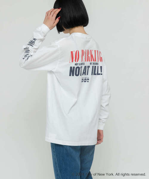 GOOD ROCK SPEED(グッドロックスピード)の「GOOD ROCK SPEED NYC1 LONG-SLEEVE T-SHIRTS(Tシャツ/カットソー・レディース・グレー系その他/ホワイト系その他・FREE)」の5枚目の写真