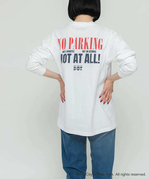 GOOD ROCK SPEED(グッドロックスピード)の「GOOD ROCK SPEED NYC1 LONG-SLEEVE T-SHIRTS(Tシャツ/カットソー・レディース・グレー系その他/ホワイト系その他・FREE)」の9枚目の写真