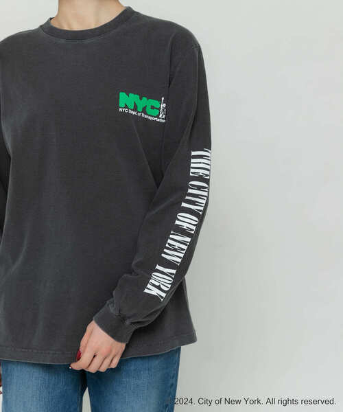 GOOD ROCK SPEED(グッドロックスピード)の「GOOD ROCK SPEED NYC1 LONG-SLEEVE T-SHIRTS(Tシャツ/カットソー・レディース・グレー系その他/ホワイト系その他・FREE)」の7枚目の写真