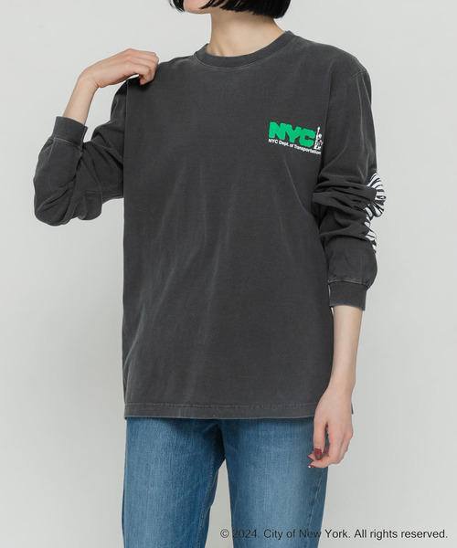 GOOD ROCK SPEED(グッドロックスピード)の「GOOD ROCK SPEED NYC1 LONG-SLEEVE T-SHIRTS(Tシャツ/カットソー・レディース・グレー系その他/ホワイト系その他・FREE)」の11枚目の写真