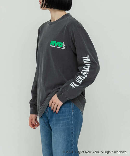 GOOD ROCK SPEED(グッドロックスピード)の「GOOD ROCK SPEED NYC1 LONG-SLEEVE T-SHIRTS(Tシャツ/カットソー・レディース・グレー系その他/ホワイト系その他・FREE)」の12枚目の写真