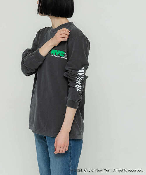 GOOD ROCK SPEED(グッドロックスピード)の「GOOD ROCK SPEED NYC1 LONG-SLEEVE T-SHIRTS(Tシャツ/カットソー・レディース・グレー系その他/ホワイト系その他・FREE)」の16枚目の写真