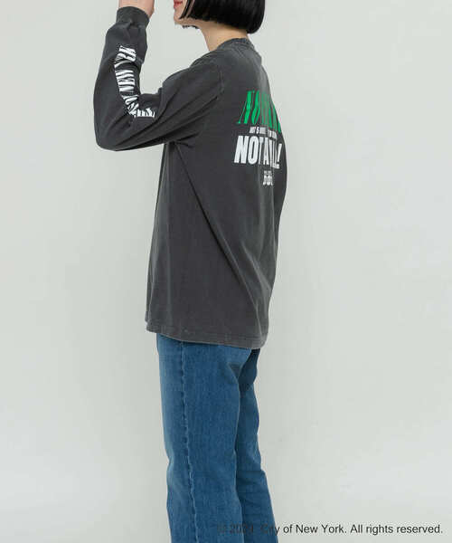 GOOD ROCK SPEED(グッドロックスピード)の「GOOD ROCK SPEED NYC1 LONG-SLEEVE T-SHIRTS(Tシャツ/カットソー・レディース・グレー系その他/ホワイト系その他・FREE)」の13枚目の写真