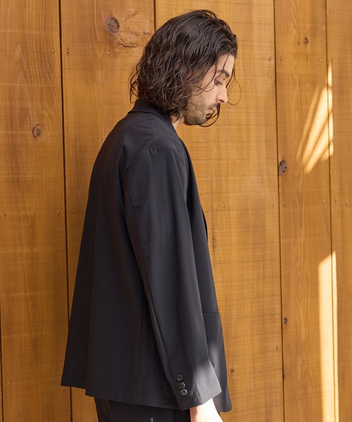RATTLE TRAP(ラトルトラップ)の「360度ストレッチ接触冷感ジャケット(テーラードジャケット・メンズ・ネイビー/ブラウン・LL/S/M/L)」の11枚目の写真