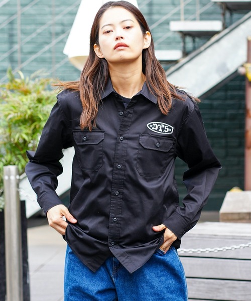 【セール】PATCH WORK L/S SHIRTS/DOGTOWN(ドッグタウン）ビッグサイズワーク長袖シャツ（シャツ/ブラウス）｜DOGTOWN（ドッグタウン）