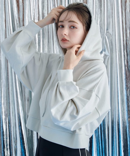 archives(アルシーヴ)の「ラメ裏毛パーカー(パーカー・レディース・ブラック/オフホワイト/グレー・MEDIUM)」の5枚目の写真