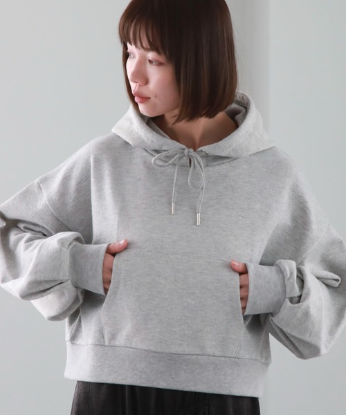 archives(アルシーヴ)の「ラメ裏毛パーカー(パーカー・レディース・ブラック/オフホワイト/グレー・MEDIUM)」の15枚目の写真