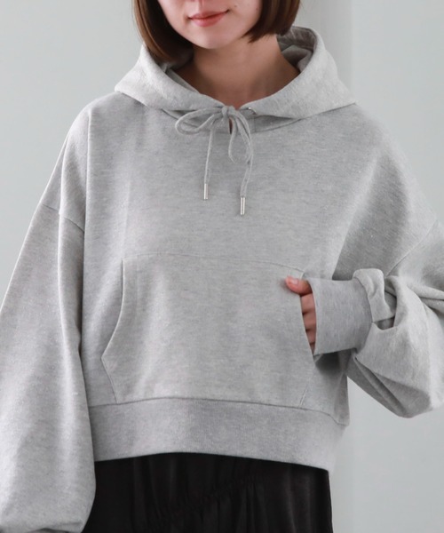 archives(アルシーヴ)の「ラメ裏毛パーカー(パーカー・レディース・ブラック/オフホワイト/グレー・MEDIUM)」の13枚目の写真