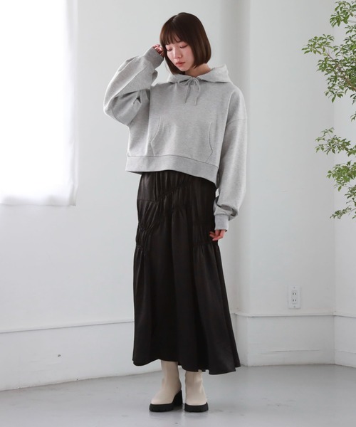 archives(アルシーヴ)の「ラメ裏毛パーカー(パーカー・レディース・ブラック/オフホワイト/グレー・MEDIUM)」の20枚目の写真