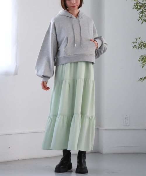 archives(アルシーヴ)の「ラメ裏毛パーカー(パーカー・レディース・ブラック/オフホワイト/グレー・MEDIUM)」の21枚目の写真