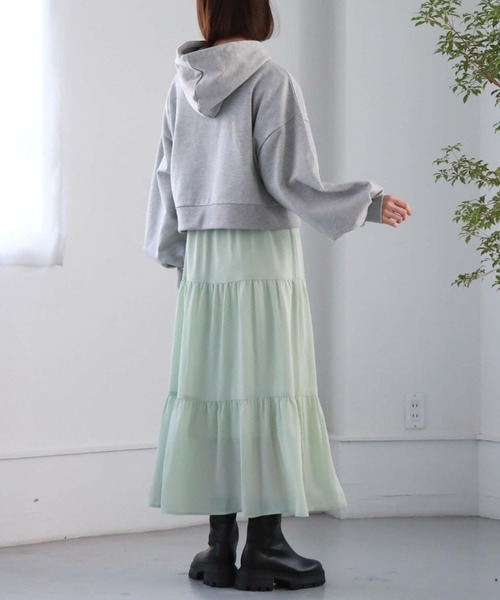 archives(アルシーヴ)の「ラメ裏毛パーカー(パーカー・レディース・ブラック/オフホワイト/グレー・MEDIUM)」の22枚目の写真