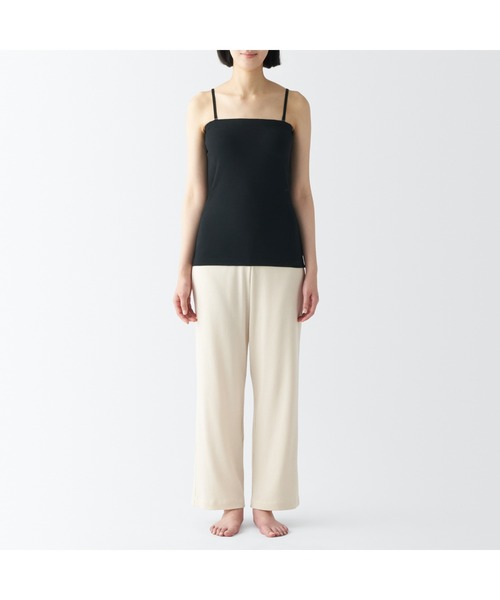 無印良品(ムジルシリョウヒン)の「婦人 さらっと綿 ブラキャミソール(インナーウェア/肌着・レディース・ホワイト/ブルー系1/ライトピンク/ブラック・S/XL/L/M)」の13枚目の写真