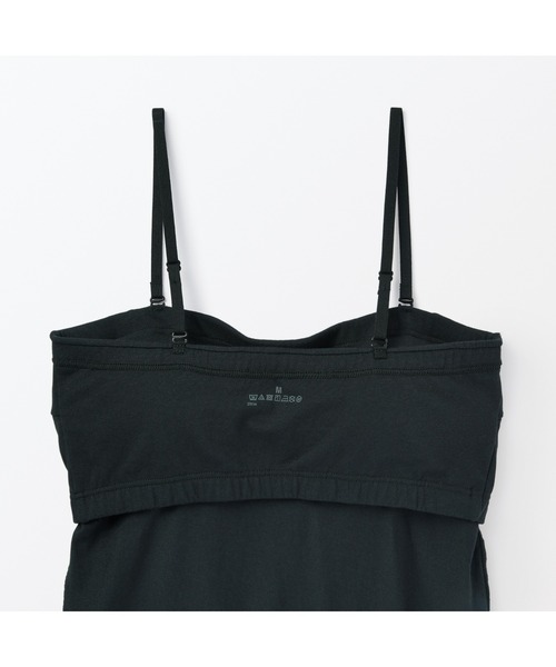 無印良品(ムジルシリョウヒン)の「婦人 さらっと綿 ブラキャミソール(インナーウェア/肌着・レディース・ホワイト/ブルー系1/ライトピンク/ブラック・S/XL/L/M)」の18枚目の写真