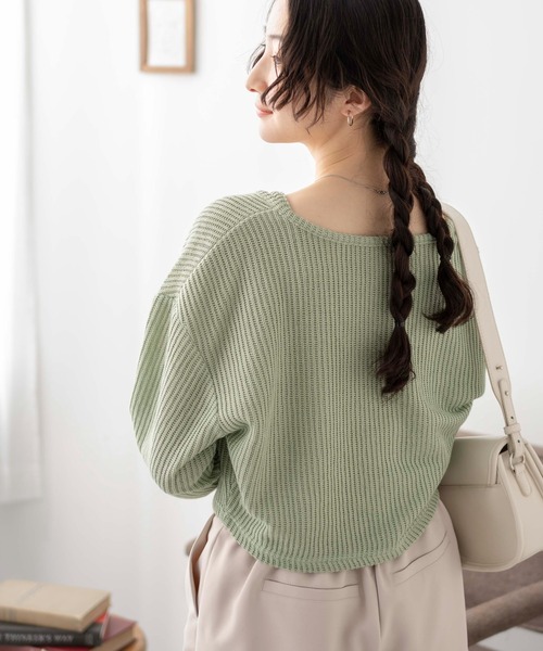 WEGO(ウィゴー)の「WEGO/アンサンブルリボンカーデ(アンサンブル・レディース・グリーン/アイボリー/ブラック・FREE)」の22枚目の写真